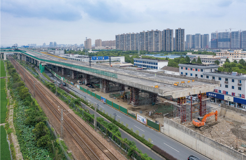 绍兴市二环北路及西延伸段智慧快速路 ZX3~ZX10#墩桥梁顶升工程